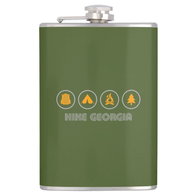 Hike Georgia Hip Flask (Front)