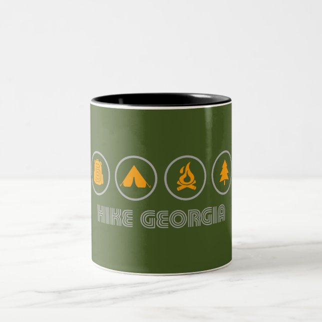 Hike Georgia Two-Tone Coffee Mug (Center)
