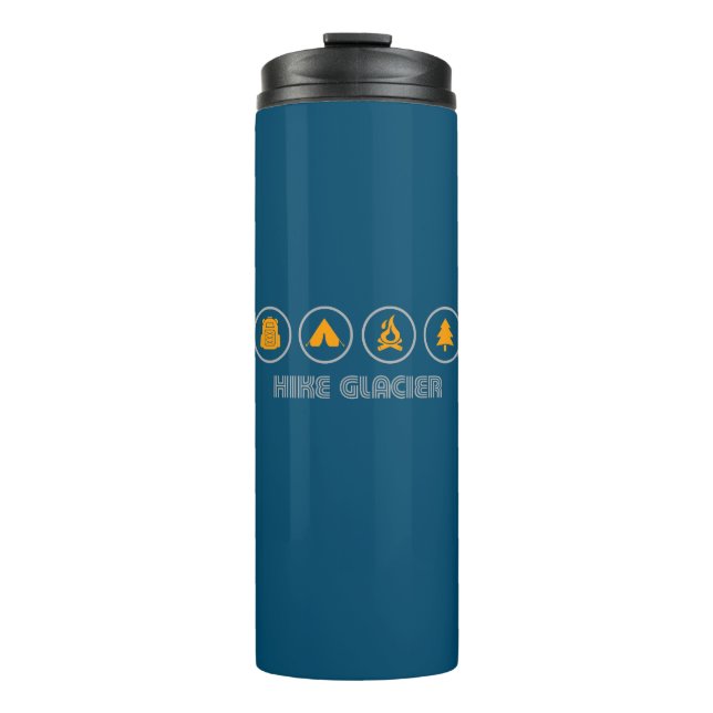 Hike Glacier National Park Montana Thermal Tumbler (Front)