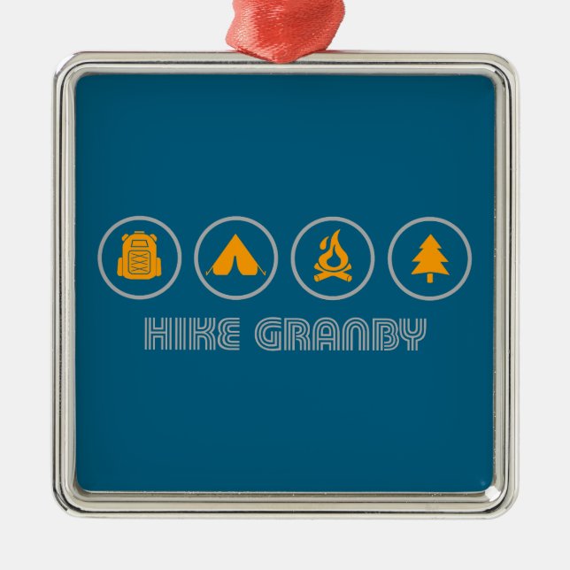 Hike Granby Provincial Park Metal Ornament (Front)