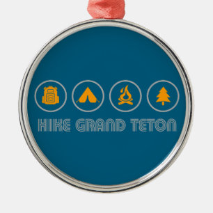 Hike Grand Teton National Park Metal Ornament