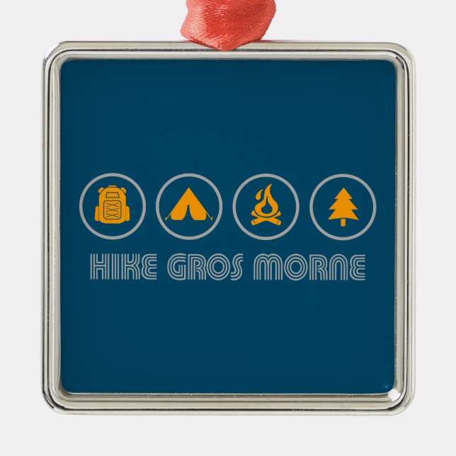 Hike Gros Morne National Park Metal Ornament (Front)