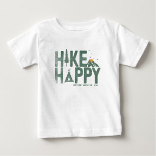 Hike Happy Camper Hiker Hiking Family Personalized Baby T-Shirt