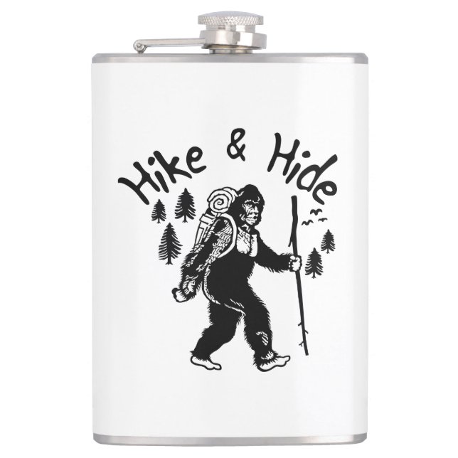 Hike & Hide Bigfoot Hip Flask (Front)
