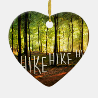 Hike Hike Hike Ceramic Tree Decoration