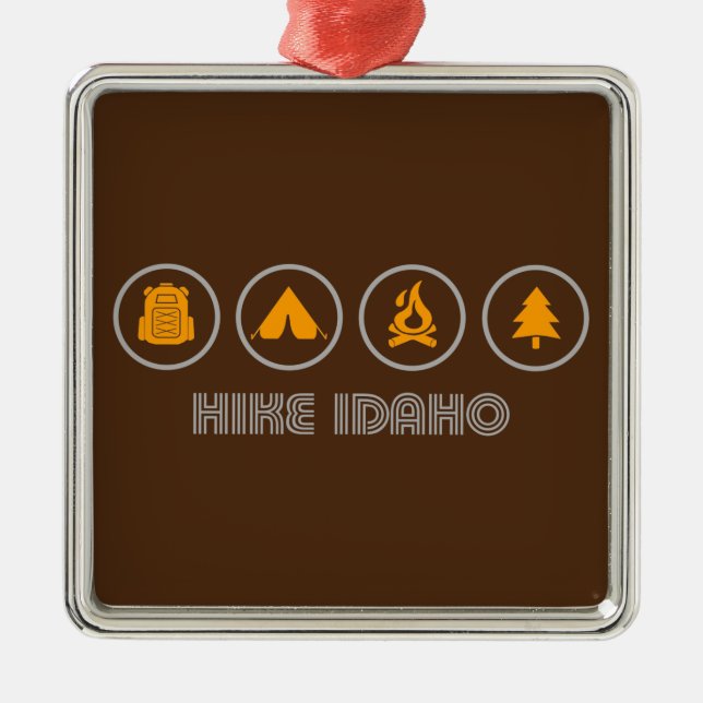 Hike Idaho Metal Ornament (Front)
