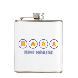 Hike Kansas Hip Flask