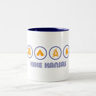 Hike Kansas Two-Tone Coffee Mug