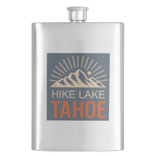 Hike Lake Tahoe Sunburst Hip Flask