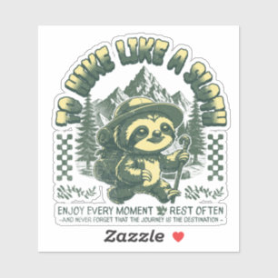 Hike Like Sloth Funny Hiking Motivational T-Shirt