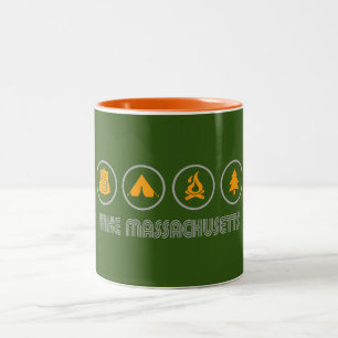 Hike Massachusetts Two-Tone Coffee Mug