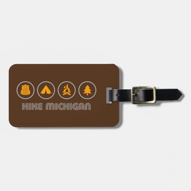 Hike Michigan Luggage Tag (Front Horizontal)