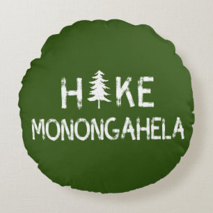 Hike Monongahela West Virginia Tree Throw Pillow