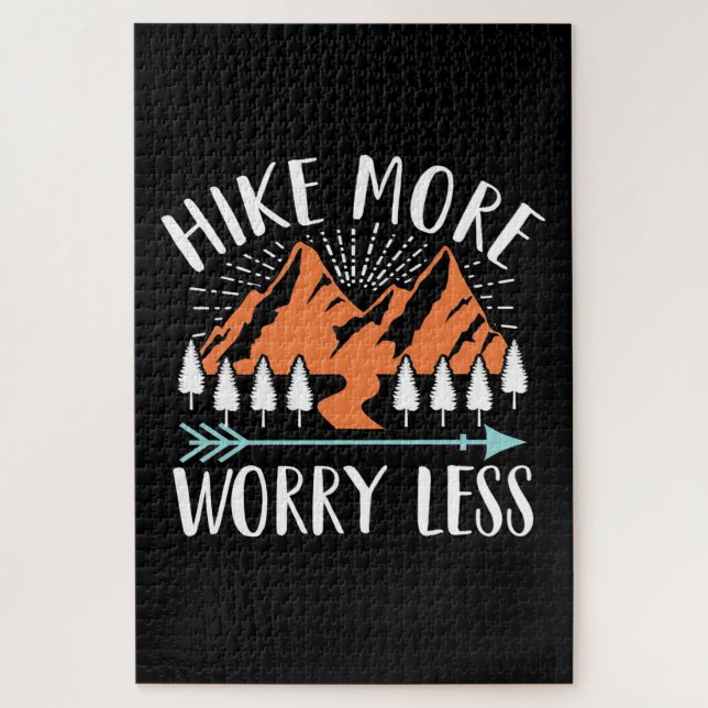 Hike More And Worry Less Jigsaw Puzzle (Vertical)