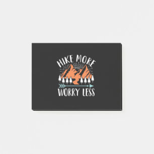 Hike More And Worry Less Post-it Notes