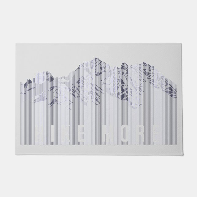 Hike More Mountains Doormat (Front)