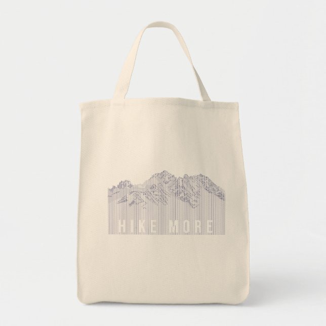 Hike More Mountains Tote Bag (Front)