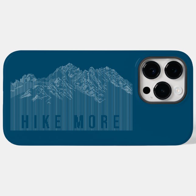 Hike More Mountains White Case-Mate iPhone Case (Back (Horizontal))