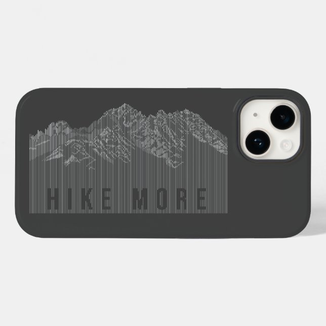Hike More Mountains White Case-Mate iPhone Case (Back (Horizontal))