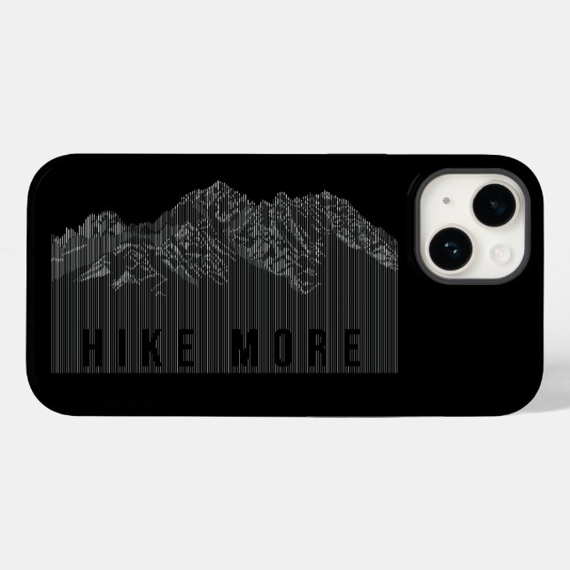 Hike More Mountains White Case-Mate iPhone Case (Back (Horizontal))