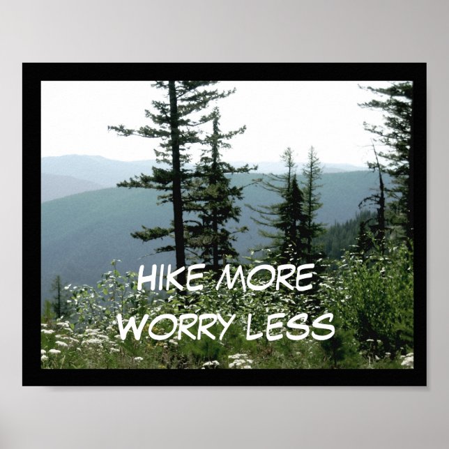 hike more poster text on mountain photograph (Front)