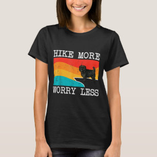 Hike more worry less affenpinscher graphic hiking T-Shirt