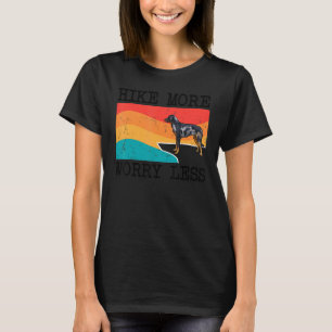 Hike More Worry Less Beauceron Graphic Hiking T-Shirt