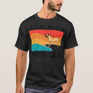 Hike More Worry Less Bullmastiff Graphic Hiking T-Shirt
