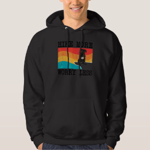 Hike More Worry Less Cane Corso Graphic Hiking Hoodie