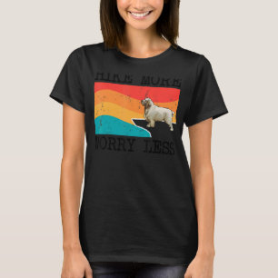 Hike More Worry Less Clumber Spaniel Graphic Hikin T-Shirt