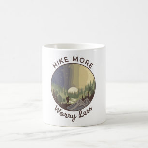 Hike More, Worry Less Coffee Mug