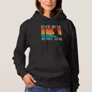 Hike More Worry Less English Toy Spaniel Graphic H Hoodie