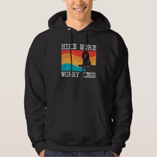 Hike More Worry Less English Toy Spaniel Graphic H Hoodie