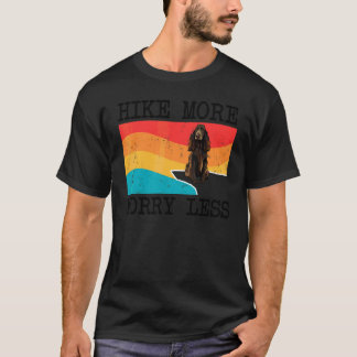Hike More Worry Less Field Spaniel Graphic Hiking T-Shirt