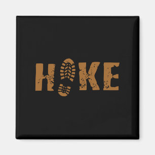 Hike More Worry Less Funny Outdoor Mountain Humour Magnet