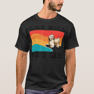 Hike More Worry Less Havanese Graphic Hiking T-Shirt