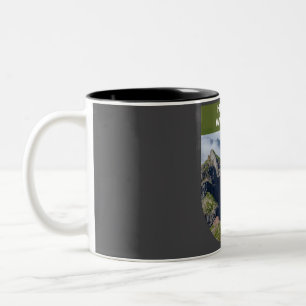HIKE MORE  WORRY LESS - HIKING QUOTE  Two-Tone COFFEE MUG