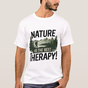 Hike More, Worry Less - Inspirational Hiking Desig T-Shirt