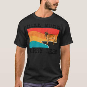 Hike More Worry Less Leonberger Graphic Hiking T-Shirt