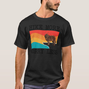 Hike More Worry Less Newfoundland Graphic Hiking T-Shirt