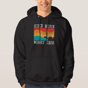 Hike More Worry Less Norwich Terrier Graphic Hikin Hoodie