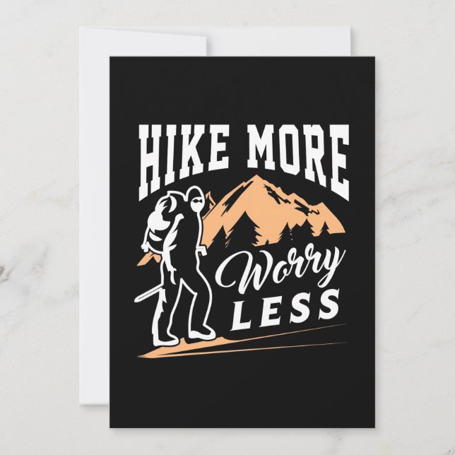 Hike More Worry Less Save The Date (Front)