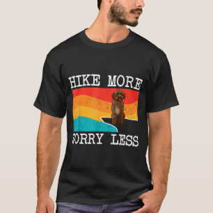 Hike more worry less spanish water dog graphic T-Shirt