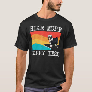 Hike More Worry Less Tibetan Terrier Graphic Hikin T-Shirt