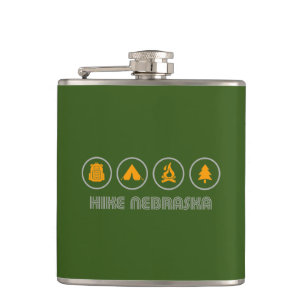 Hike Nebraska Hip Flask