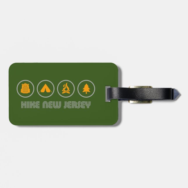 Hike New Jersey Luggage Tag (Back Horizontal)