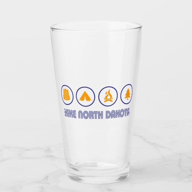 Hike North Dakota Glass (Front)