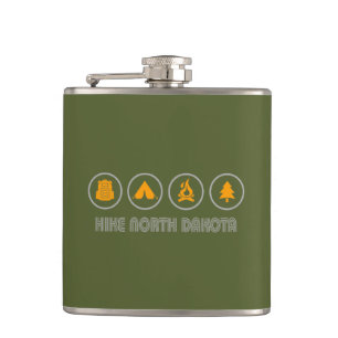 Hike North Dakota Hip Flask