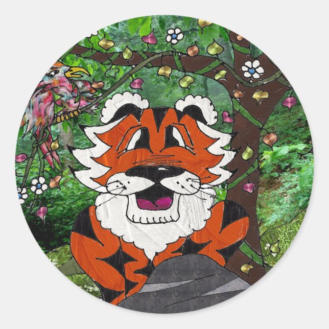 Hike Our Planet Eco-Team Tgrr Tiger Apparel  Gifts Classic Round Sticker (Front)