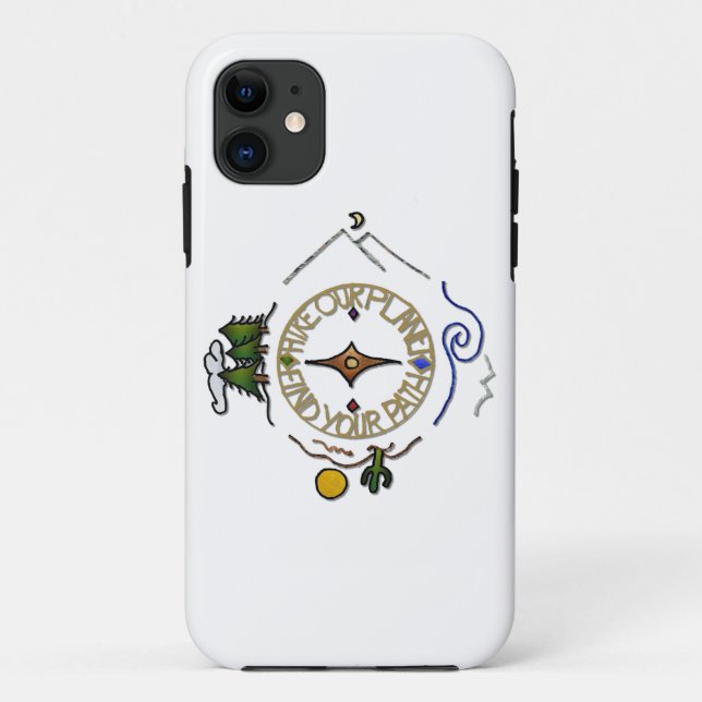 Hike Our Planet Hiker's Soul Compass Case-Mate iPhone Case (Back)